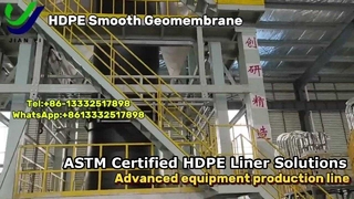 Producción de revestimiento de geomembrana de HDPE