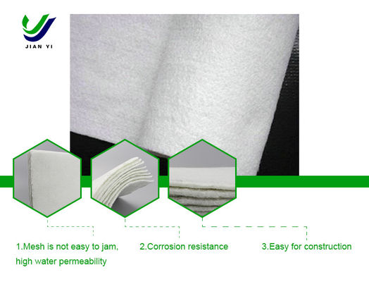 calidad  Customized Staple Fiber Geofabric Roll 100-800g/㎡ For Highway And Railway fábrica