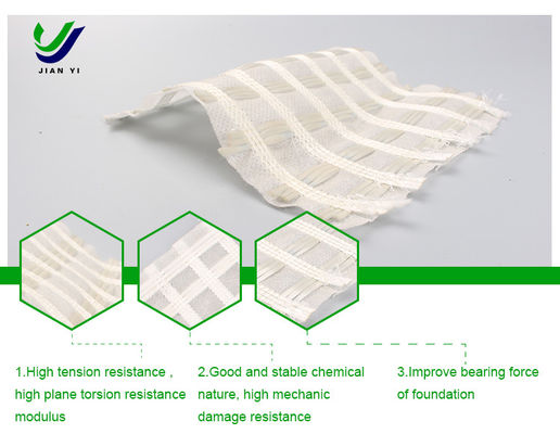 Protección ecológica Red geográfica de fibra de vidrio 30-80 kN/m para la conservación del agua