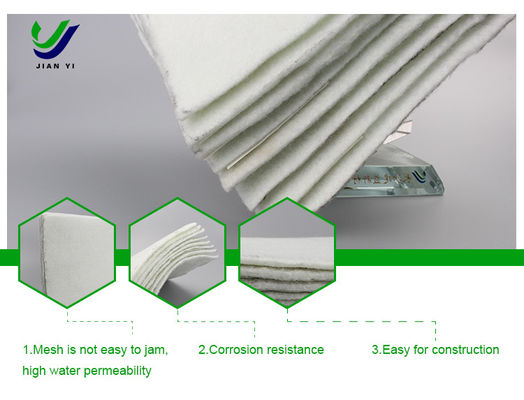 Resistencia a los rayos UV Fibra de base Geotextil Permeable al agua 100-800 gramos/m2
