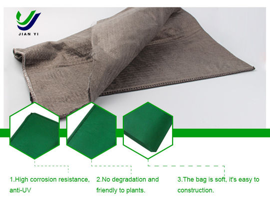 Protección del medio ambiente Bolsa geotextil 10 KN/M Para proyectos de conservación del agua