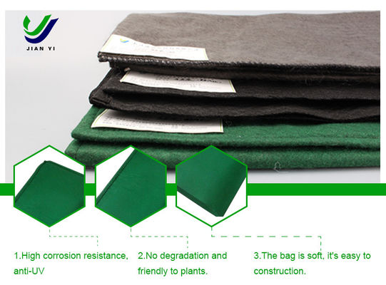 Bolsa de geotextil estable y sostenible para la protección del ecologismo ferroviario