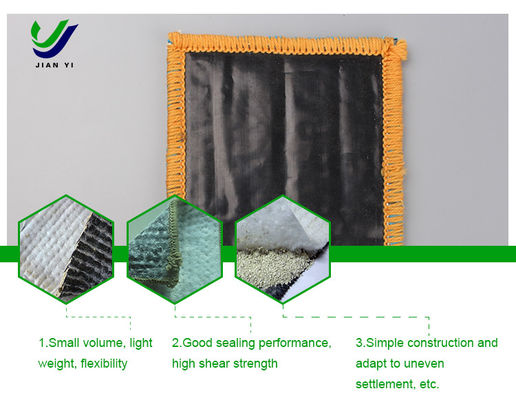 GCL manta impermeable de bentonita para soluciones anti filtración