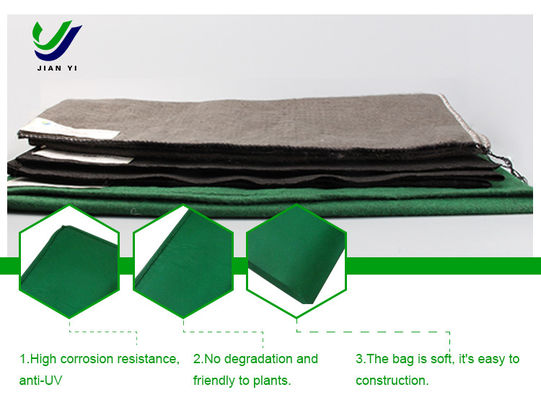 Bolsa geotextil práctica resistente a la corrosión para protección de pendientes ecológicas