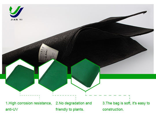 Bolsa de geotextil resistente a la corrosión para protección de pendientes y restauración ecológica