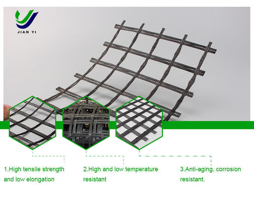 Geogrid de fibra de vidrio antienvejecimiento para aumentar la capacidad de carga de la mezcla de asfalto