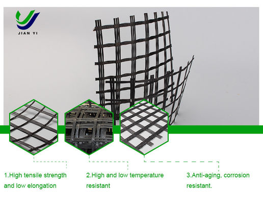 Geogrid de fibra de vidrio con resistencia a bajas temperaturas