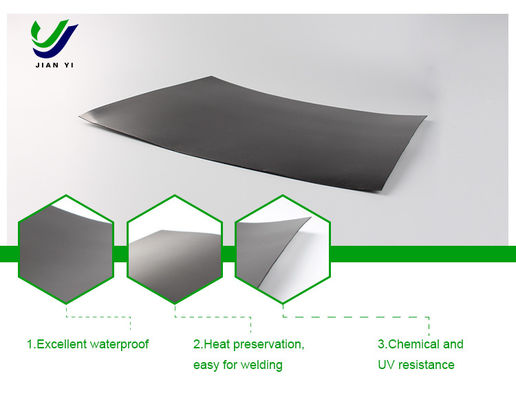Geomembrana lisa sin costura de HDPE 1m-9m para un control eficaz de las filtraciones