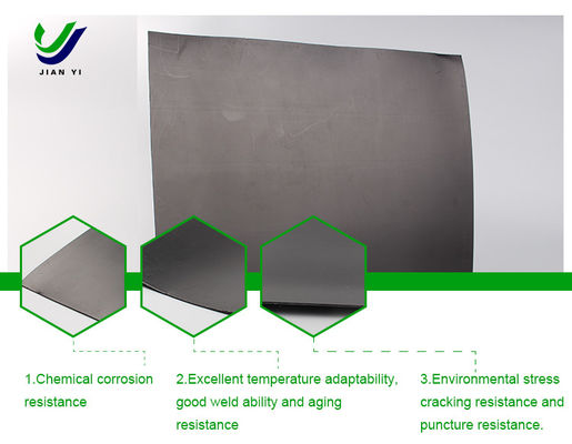 Hojas de geomembrana de HDPE resistentes a los rayos UV para vertederos, minería y estanques