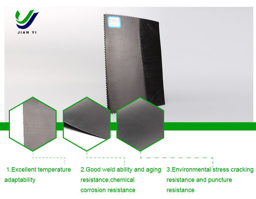 Geomembrana lisa de HDPE resistente a la intemperie para vertederos mineros