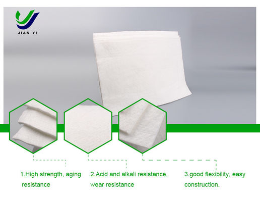 Tejido de filtro de geotextil de fibra larga personalizable para filtración e aislamiento
