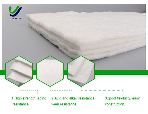 Geotextil no tejido de filamentos largos para residuos de limpieza de gases de combustión proyectos de vertederos 100-800 g/m2