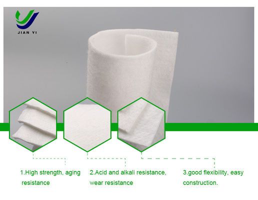 Resistencia a los rayos UV Geotextil de fibra larga con resistencia química e impermeabilidad