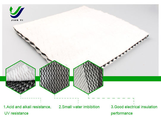 200 g/6,3 mm/200 g Geonet de drenaje para una protección completa contra la filtración