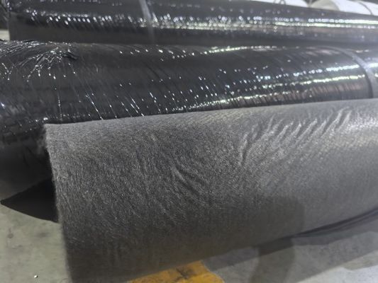 Geotextil de fibra larga negra resistente a ácidos y álcalis para la protección del medio ambiente