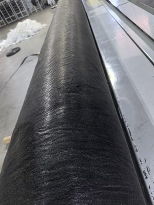 Tejido geotécnico de fibra larga negra para estabilización del suelo Estabilidad del suelo Resistencia a la corrosión