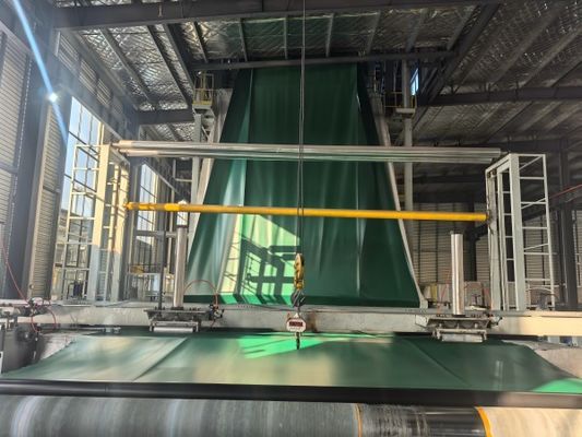 Solución duradera HDPE negro y verde Geomembrana lisa excelente envejecimiento y resistencia a los rayos UV