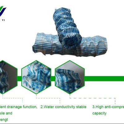 Materiales de drenaje subterráneo para descarga de agua de filtración Refuerzo del suelo blando Tubo permeable blando