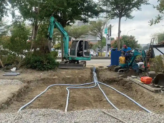 Materiales de drenaje subterráneo para descarga de agua de filtración Refuerzo del suelo blando Tubo permeable blando