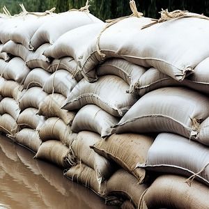 Bolsas de arena de tela recubiertas de PVC blanco Durable Reutilizable para control de inundaciones Construcción y fitness