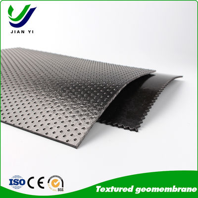 Geomembrana texturizada de HDPE con estructura de punto de columna contra deslizamiento y erosión