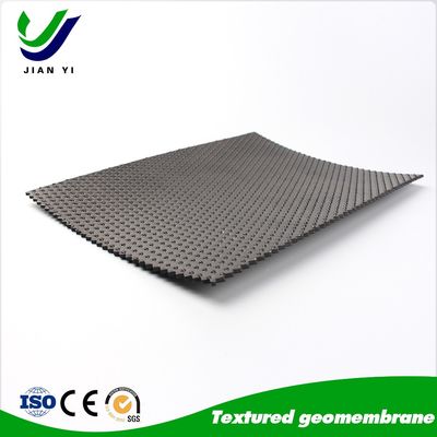 Geomembrana texturizada de HDPE con estructura de punto de columna contra deslizamiento y erosión