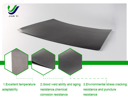 Geomembrana de HDPE gruesa y duradera La solución de revestimiento definitiva para proyectos de infraestructura
