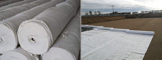 Construcción de carreteras Geotextil no tejido Refuerzo duradero con rendimiento superior y longitud de diseño de fibra larga 50m-200m