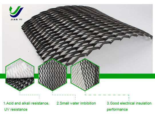 Geocomposito con excelente resistencia a los rayos UV y a los productos químicos