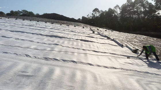 Revestimiento de geomembrana de protección reforzada con excelente resistencia a ácidos y álcalis, ideal para proyectos de hidrometalurgia minera