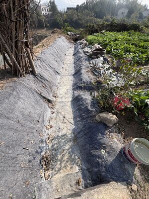 Manta de cemento de fraguado rápido de 20m-50m de longitud con fibras textiles y polvo de cemento para refuerzo robusto del suelo