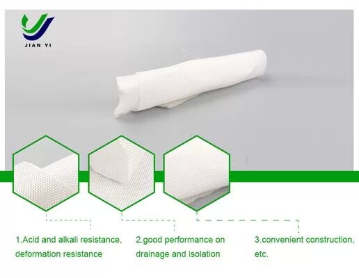 Geotextil de drenaje resistente a la corrosión y a la intemperie, tejido filtrante personalizado para filtración de ingeniería